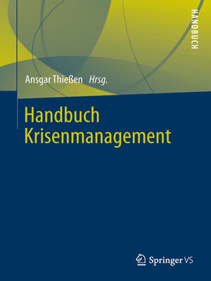 cover image of Handbuch Krisenmanagement